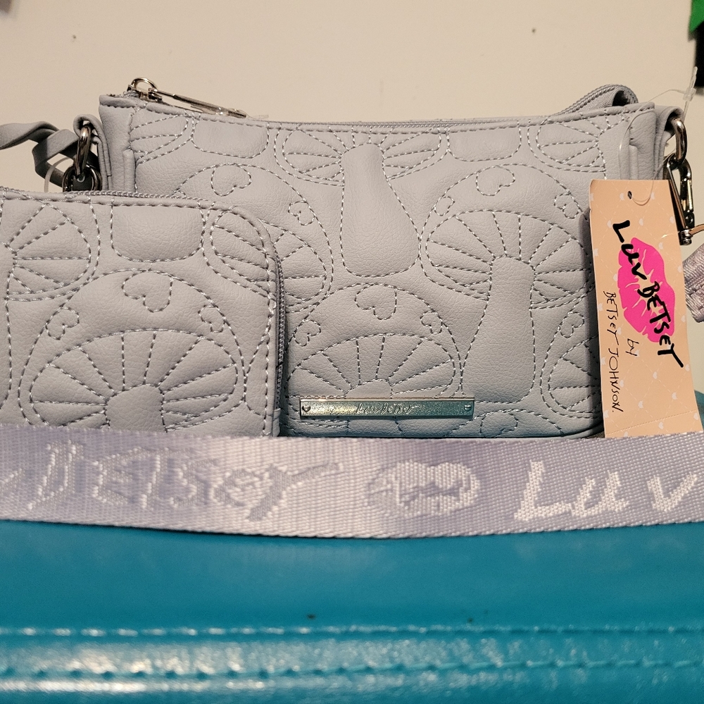 Luv Betsey by Betsey Johnson Blue Mushroom Purse